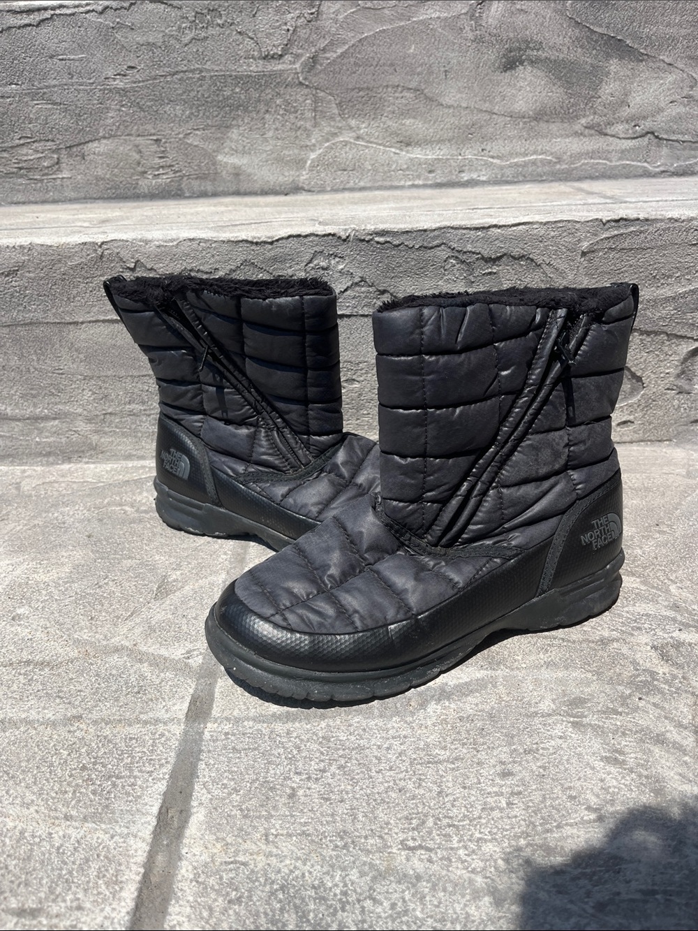 The North Face Women's Black Quilted Insulated Winter Boots